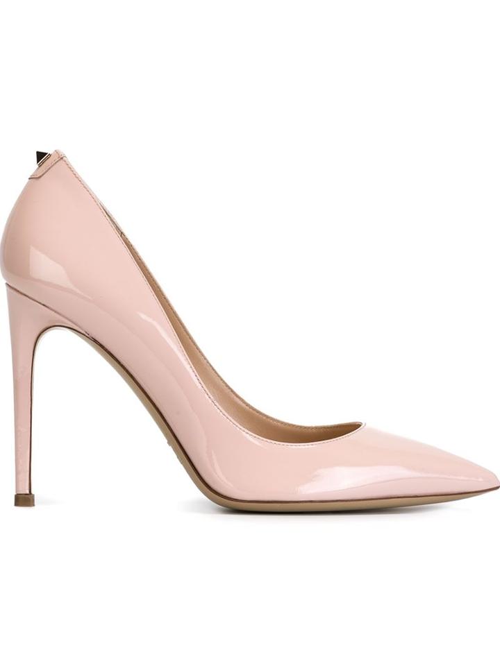 Valentino Garavani Classic Pumps, Women's, Size: 40, Pink/purple, Leather/patent Leather