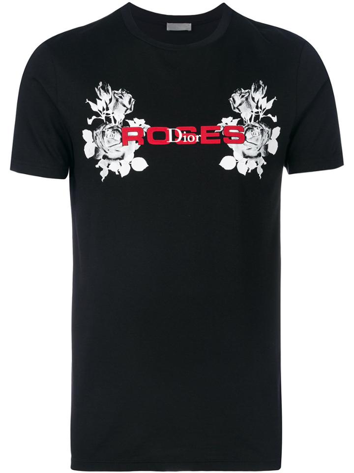 Dior Homme Roses T-shirt - Black