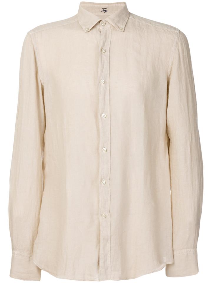 Fay Casual Button Shirt - Nude & Neutrals