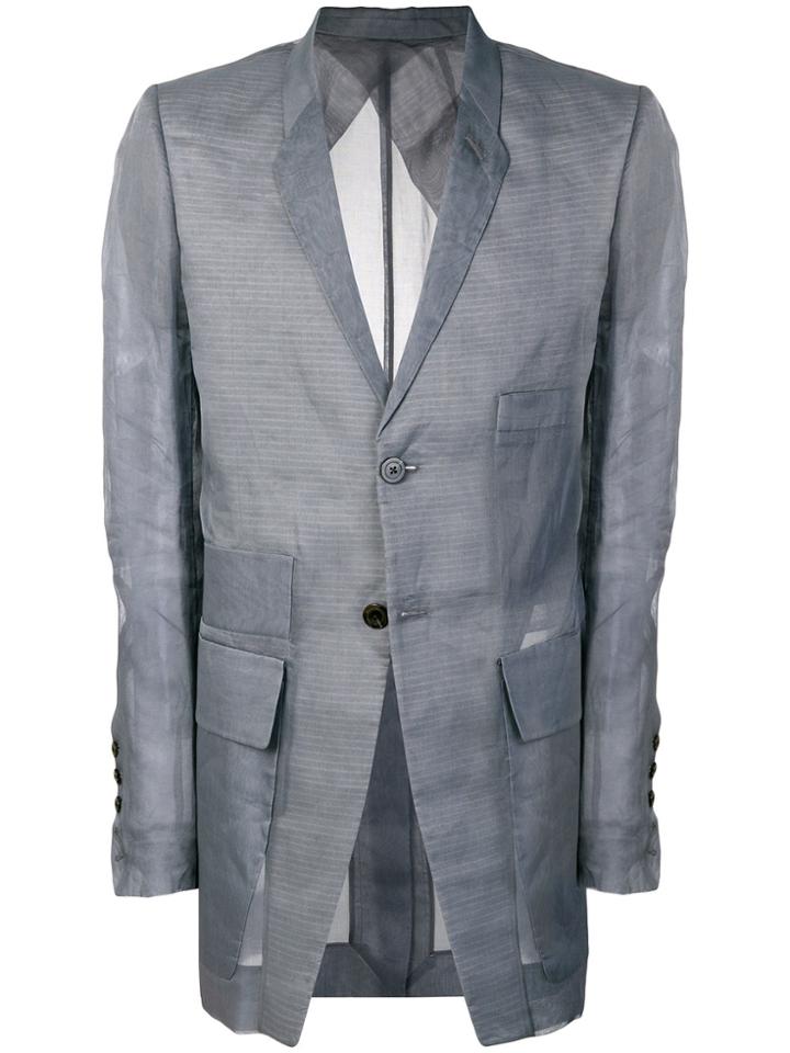 Rick Owens Stravinsky Blazer - Blue