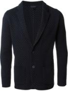 Lardini Knit Blazer, Men's, Size: L, Blue, Cotton/nylon