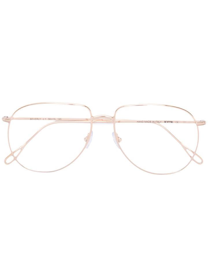 Kyme Beverly Glasses, Nude/neutrals, Metal