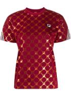 Fila Rosalia Logo Patterned T-shirt - Red