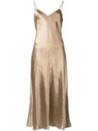Vince Metallic Shift Dress, Women's, Size: Xs, Green, Acetate