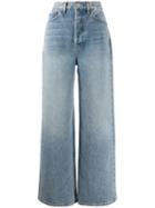 Re/done Wide-leg Flared Jeans - Blue