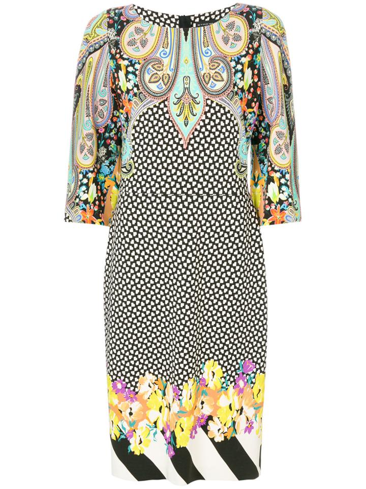 Etro Printed Midi Dress - Multicolour