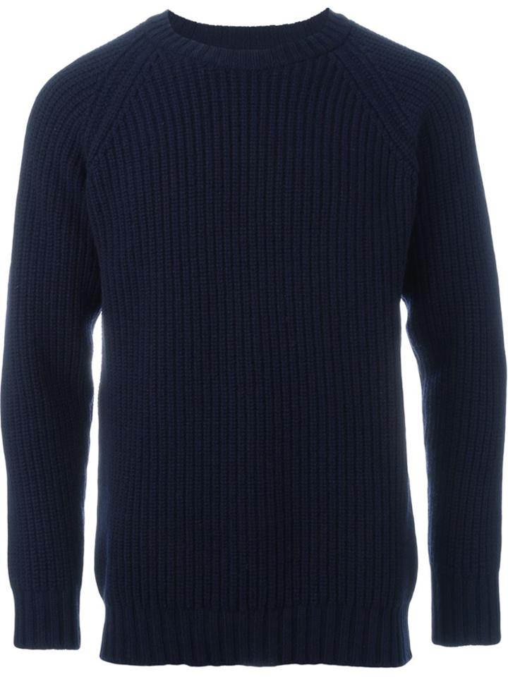E. Tautz Rrs Crew Neck Jumper - Blue