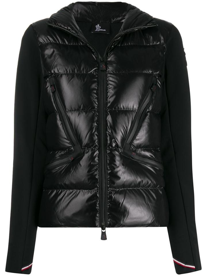 Moncler Grenoble Bi-material Zipped Jacket - Black