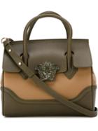 Versace Medusa Tote, Women's, Green, Leather