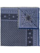 Givenchy Star Print Scarf - Blue