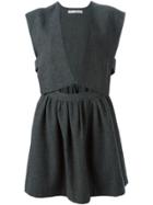 Comme Des Garçons Vintage Open Front Dress - Grey