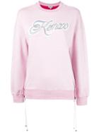 Kenzo - Kenzo Lyrics Sweatshirt - Women - Cotton/nylon/polyester - M, Pink/purple, Cotton/nylon/polyester