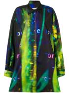Maison Margiela Out-of-focus Print Oversized Shirt - Black