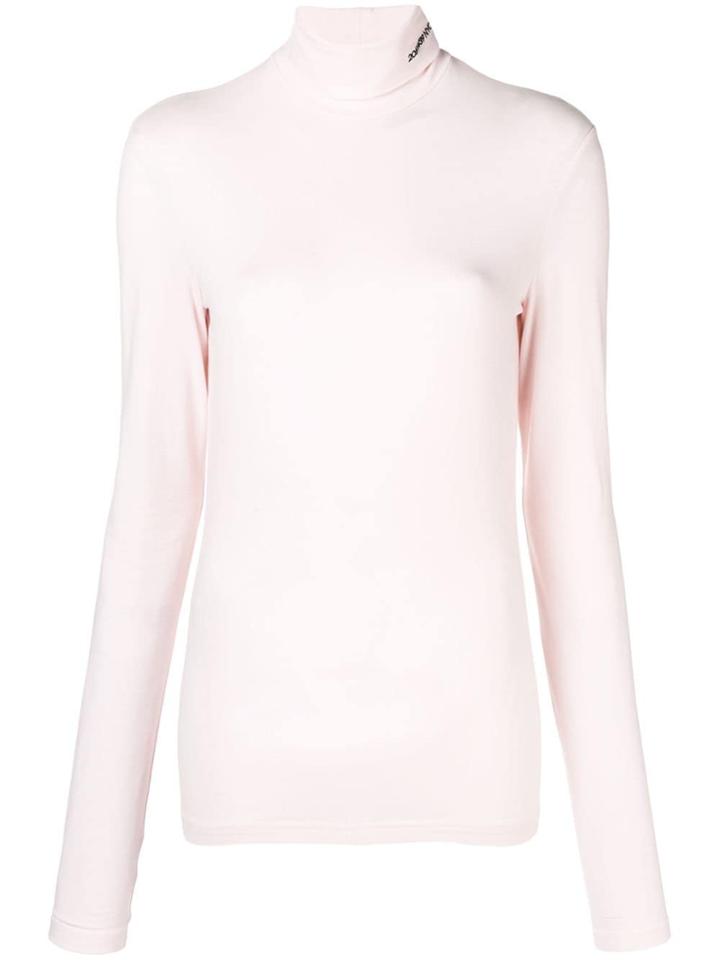 Calvin Klein 205w39nyc Turtleneck Fitted Sweater - Pink & Purple