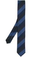 Boss Hugo Boss Striped Jacquard Tie - Blue