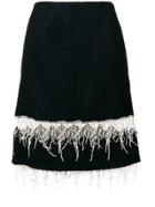 Calvin Klein 205w39nyc Embroidered Fringe Midi Skirt - Blue