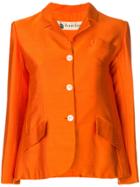 Lanvin Vintage Cropped Buttoned Blazer - Yellow & Orange