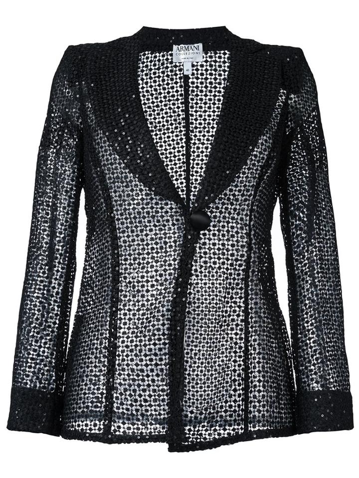 Armani Collezioni Sequined Lace Blazer