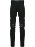 Amiri Distressed Tapered Jeans - Black