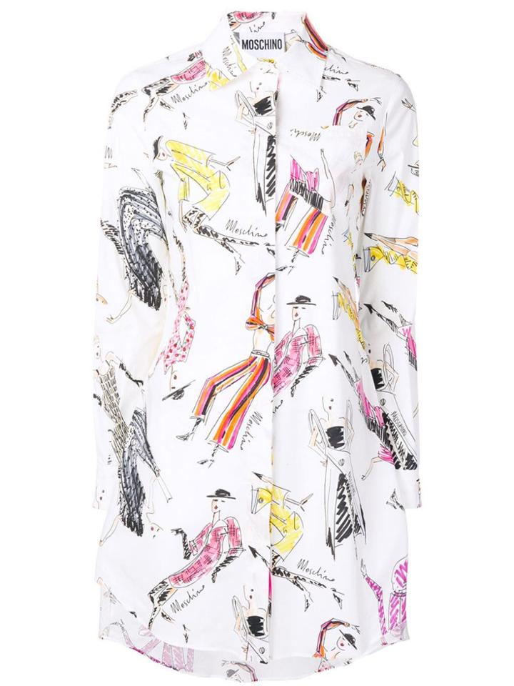 Moschino Printed Shirt - White