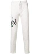 Mr & Mrs Italy Graffiti-print Slim-fit Trousers - Grey