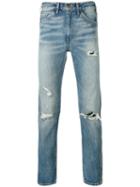 Levi's Vintage Clothing Slim-fit Ripped Jeans, Men's, Size: 33, Blue, Cotton