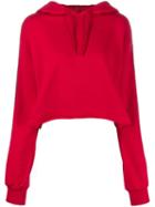 Gaelle Bonheur Logo Lined Hoodie - Red