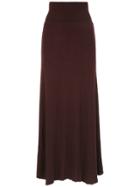 Mara Mac Knitted Long Skirt - Red