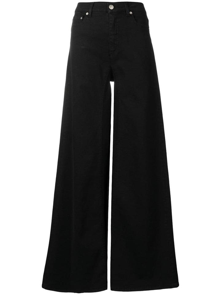 Alberta Ferretti Wide Leg Jeans - Black