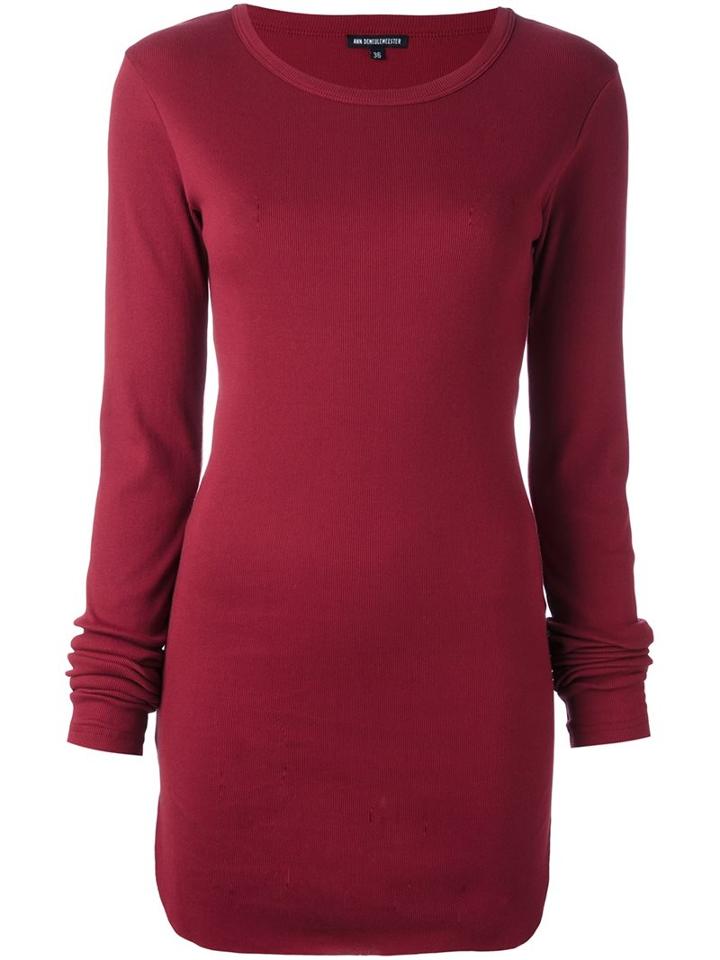 Ann Demeulemeester Curved Hem Top