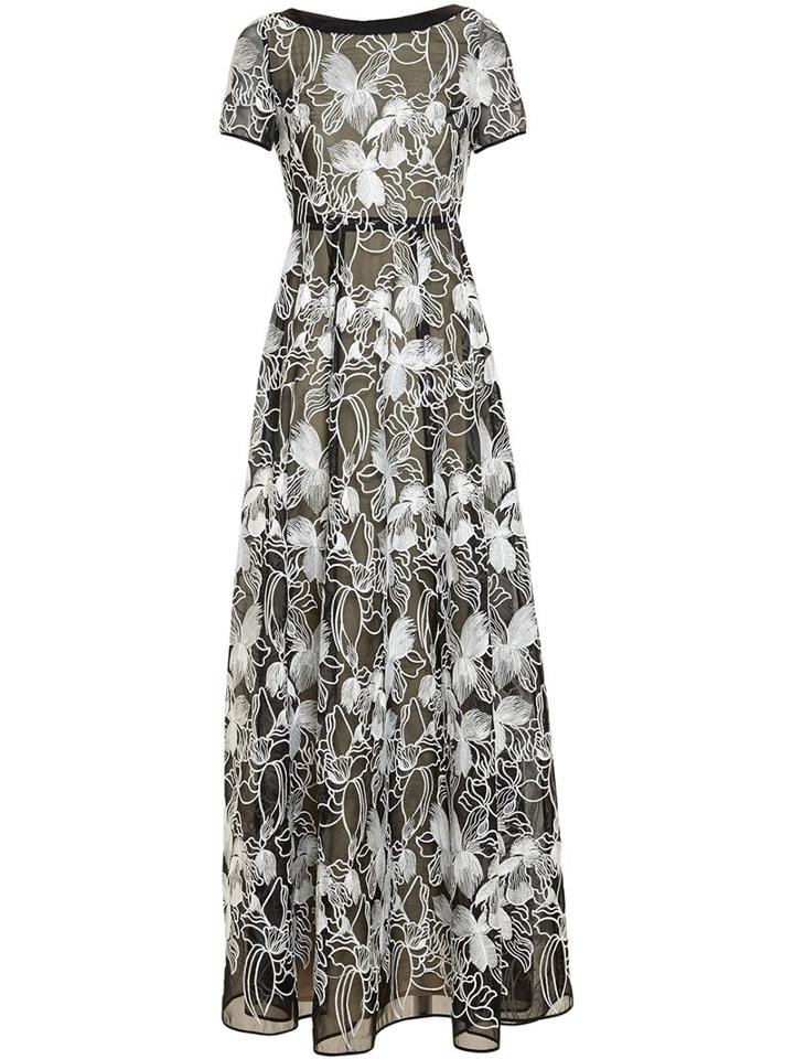 Huishan Zhang Floral Embroidered Long Dress