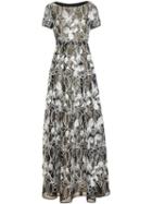 Huishan Zhang Floral Embroidered Long Dress