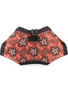 Alexander Mcqueen Printed Satin De Manta Clutch