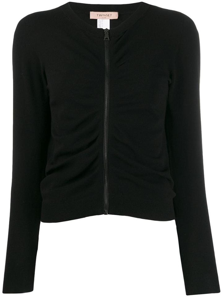 Twin-set Zipped Up Jumper - Black