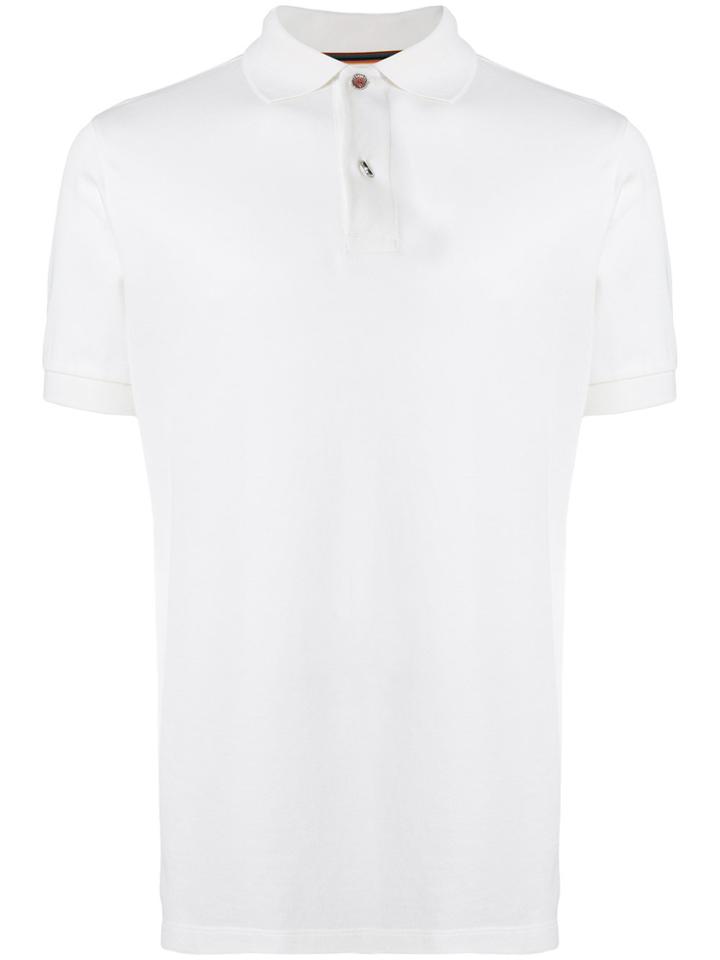 Paul Smith Charm Button Polo Shirt - White