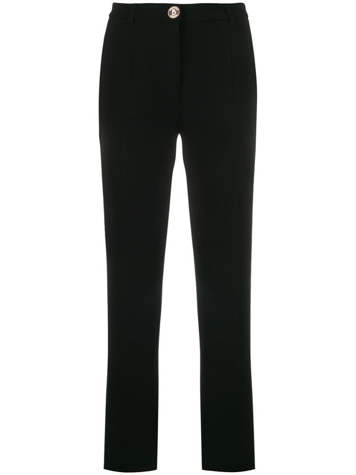 Boutique Moschino Skinny Fit Crop Trousers - Black
