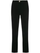 Boutique Moschino Skinny Fit Crop Trousers - Black