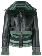 Acne Studios Fitted Shearling Jacket - Black