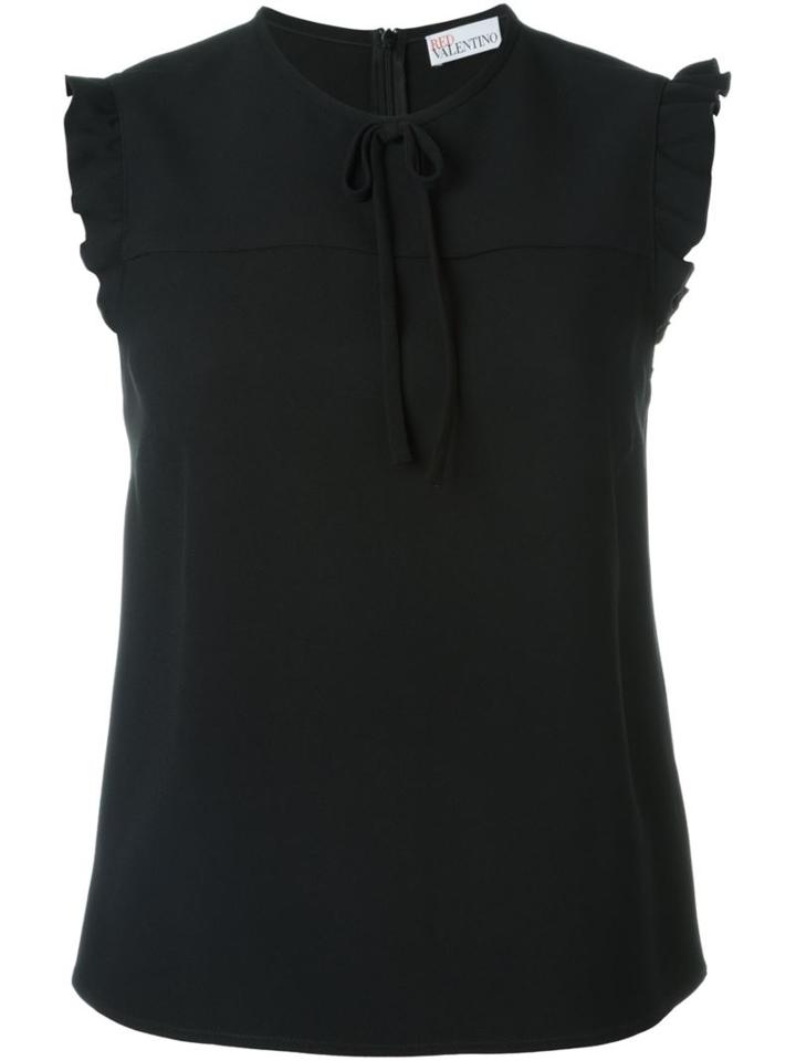 Red Valentino Ruffle Trim Blouse