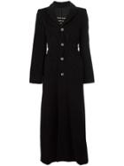Jean Paul Gaultier Pre-owned Long Single Breasted Coat - Black