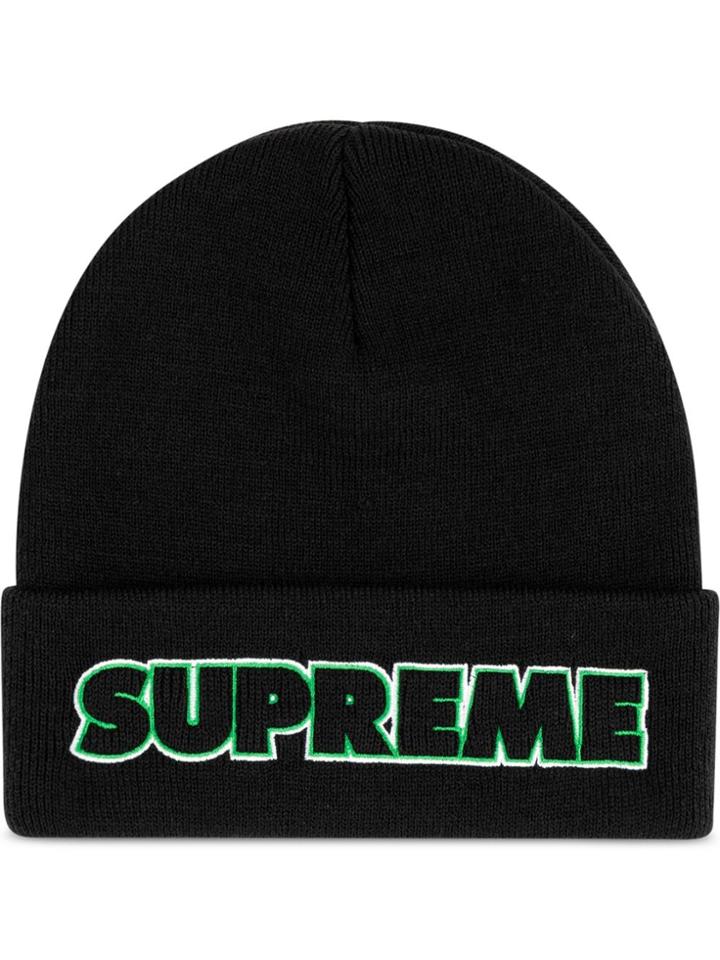 Supreme Outline Beanie - Black