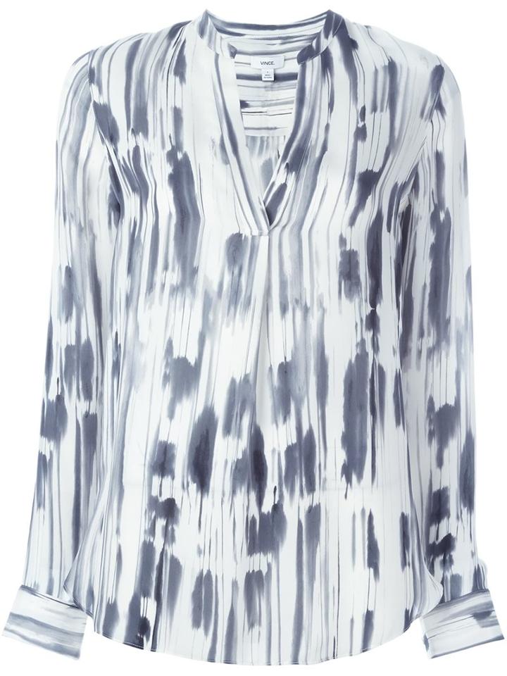Vince Abstract Print Blouse