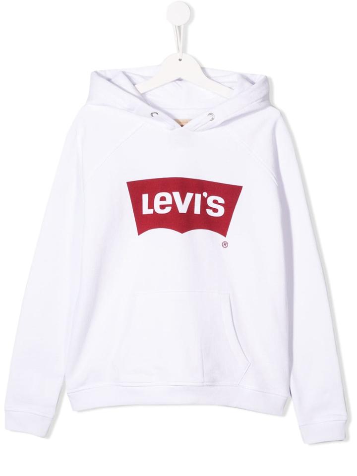Levi's Kids Logo Hoodie - White