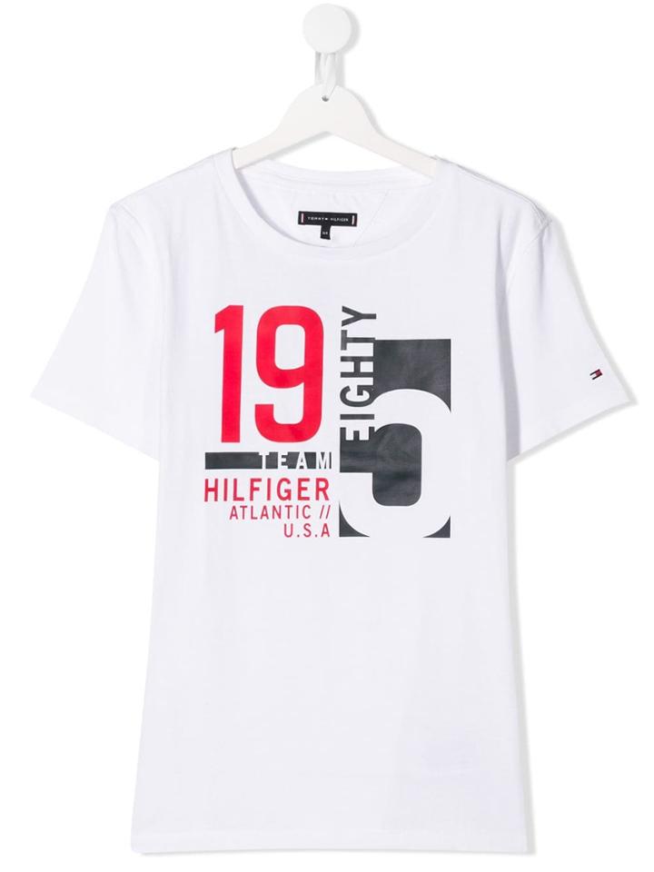 Tommy Hilfiger Junior Teen Printed T-shirt - White