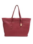 Sarah Chofakian Leather Tote Bag, Women's, Red