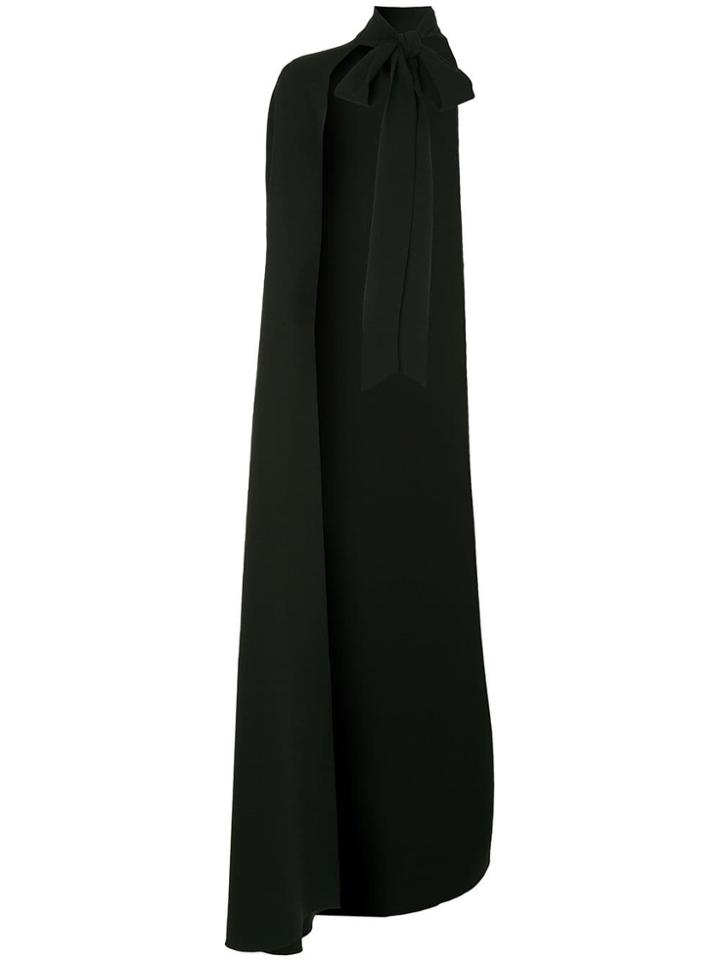Elie Saab One Side Dramatic Cape - Black