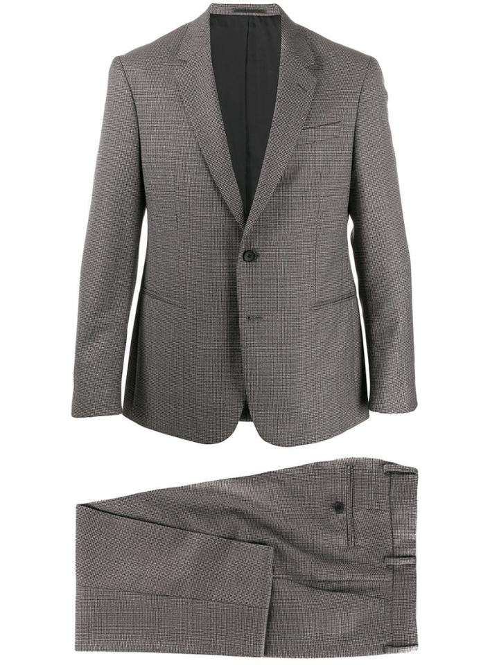 Boss Hugo Boss Micro Check Two-piece Suit - Grey