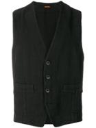 Barena Fitted Waistcoat - Black