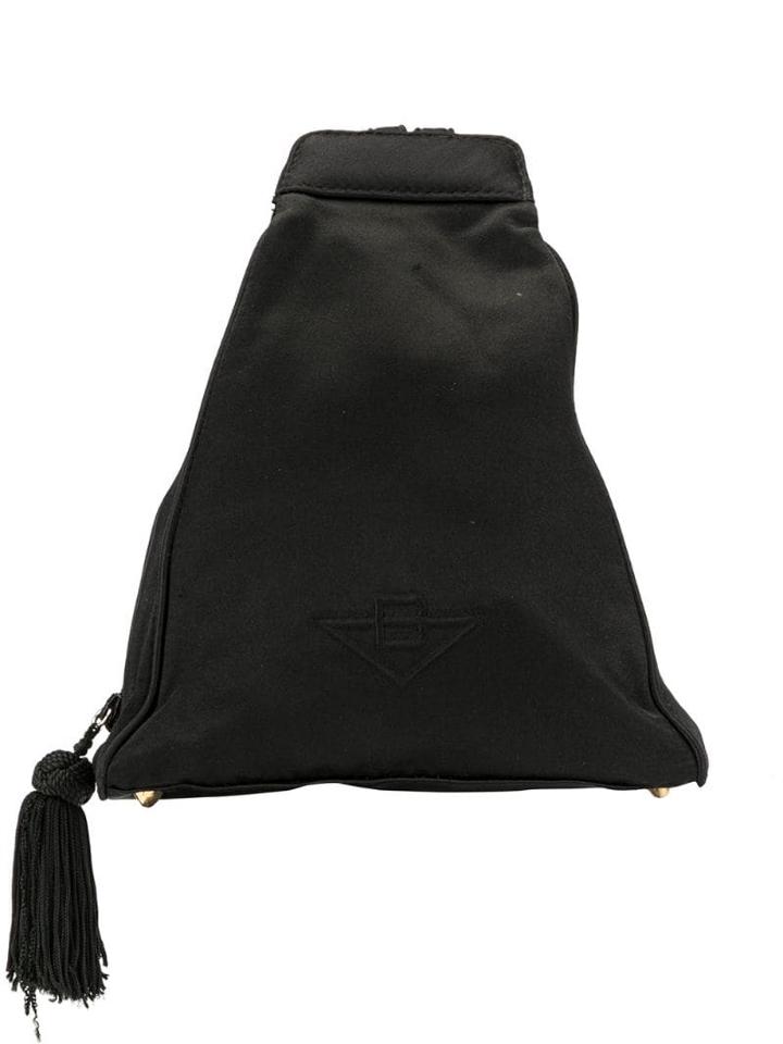 Bottega Veneta Pre-owned Mini Tassel Logo Backpack - Black