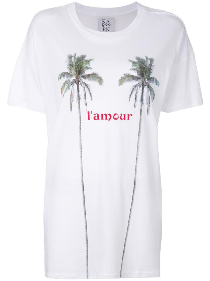 Zoe Karssen L'amour Oversized T-shirt - White
